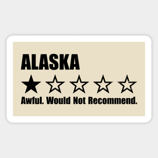 Alaska One Star Review Magnet